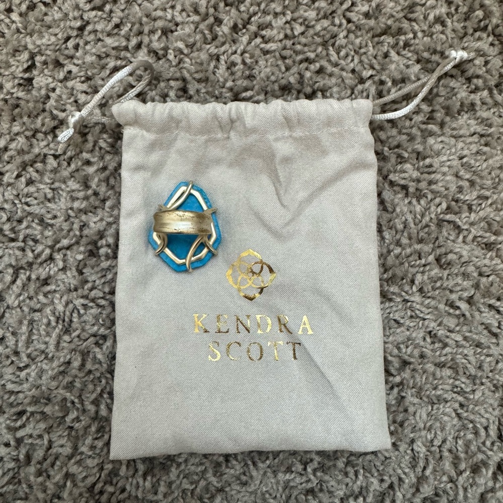 Kendra Scott Turquoise Statement Ring - Picture 2 of 2